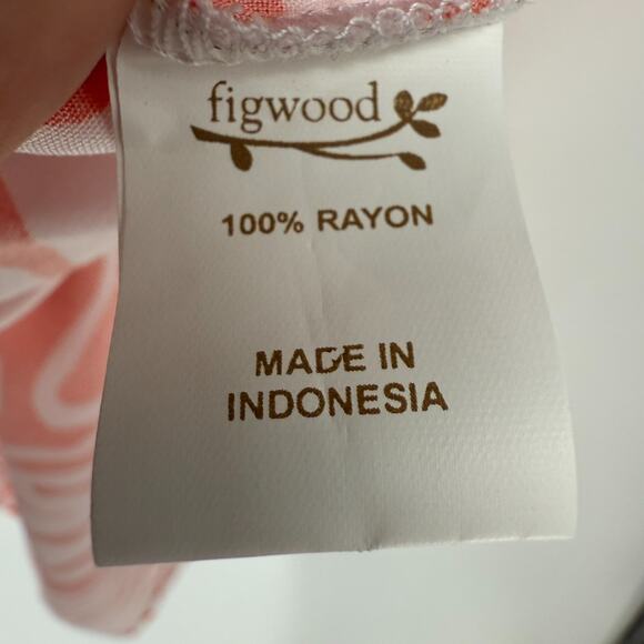 NWT North Shore Figwood Wild Tunic Top One Size White Orange Animal Print Dolman - Picture 9 of 9